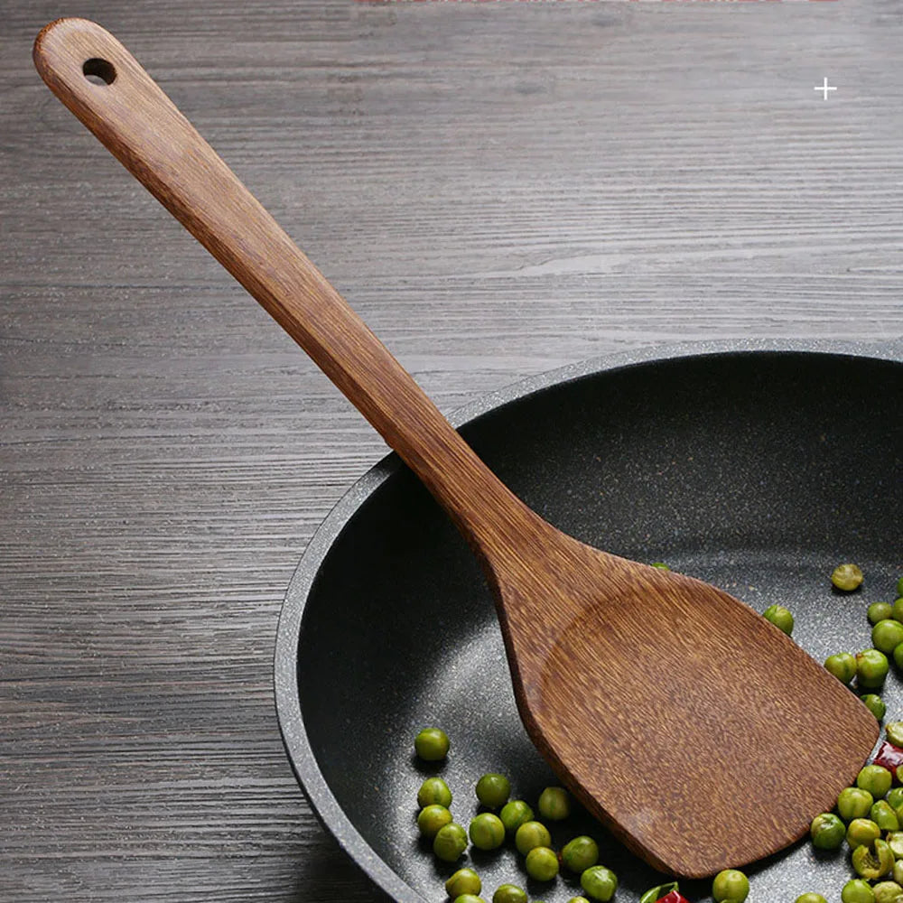 Long Handle Wooden Kitchenware Set