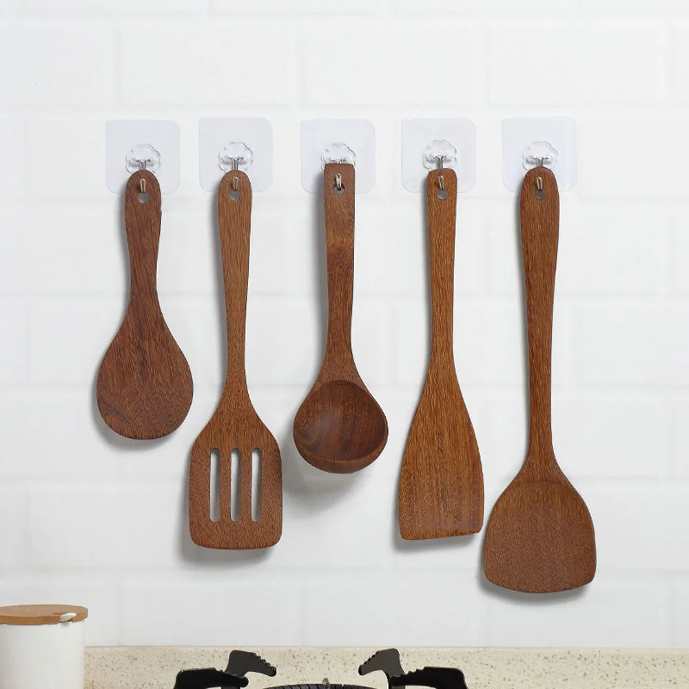 Long Handle Wooden Kitchenware Set