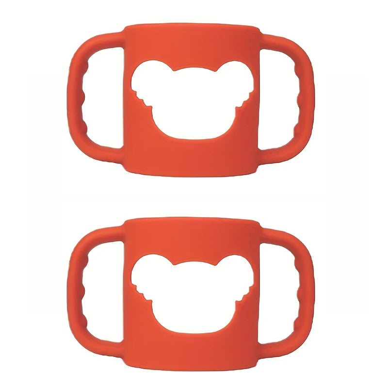2PCS/1PC Soft Silicone Baby Bottle Handle – Fits Standard & Wide-Neck Bottles