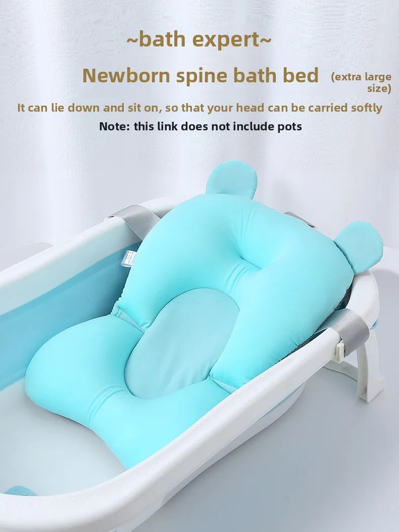 Newborn Baby Bath Net Bathtub Sponge Suspended Lying Down