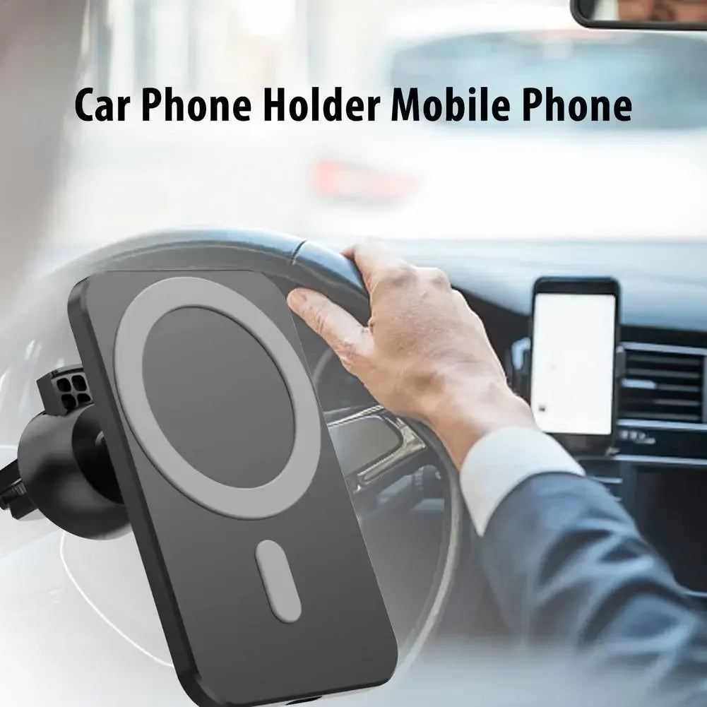 15W Car Charger Type C Mobile Phone Magnetic Wireless Charger Car Mount