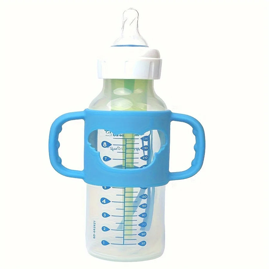 2PCS/1PC Soft Silicone Baby Bottle Handle – Fits Standard & Wide-Neck Bottles