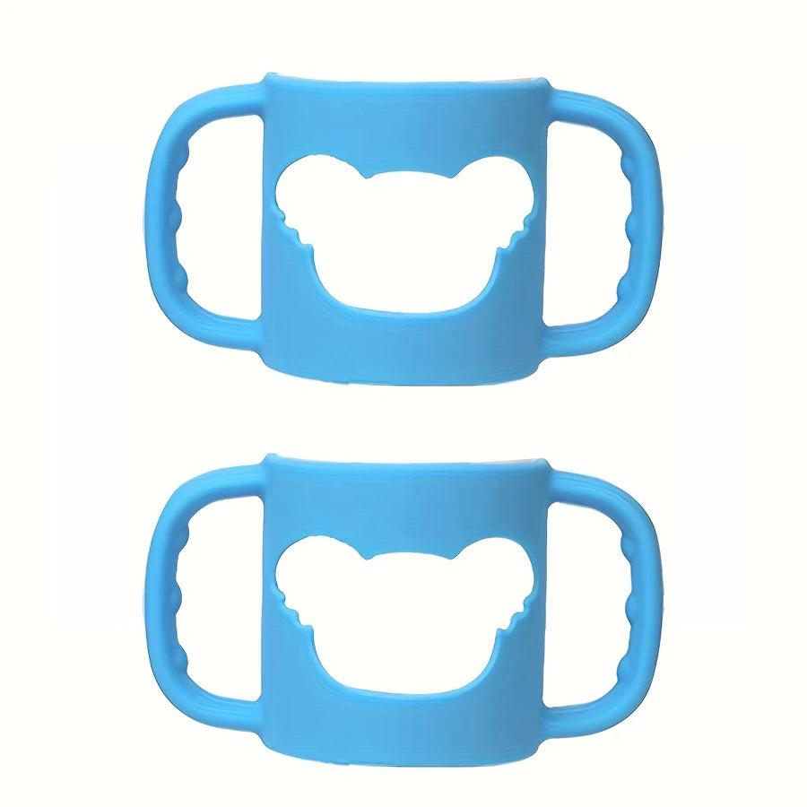 2PCS/1PC Soft Silicone Baby Bottle Handle – Fits Standard & Wide-Neck Bottles