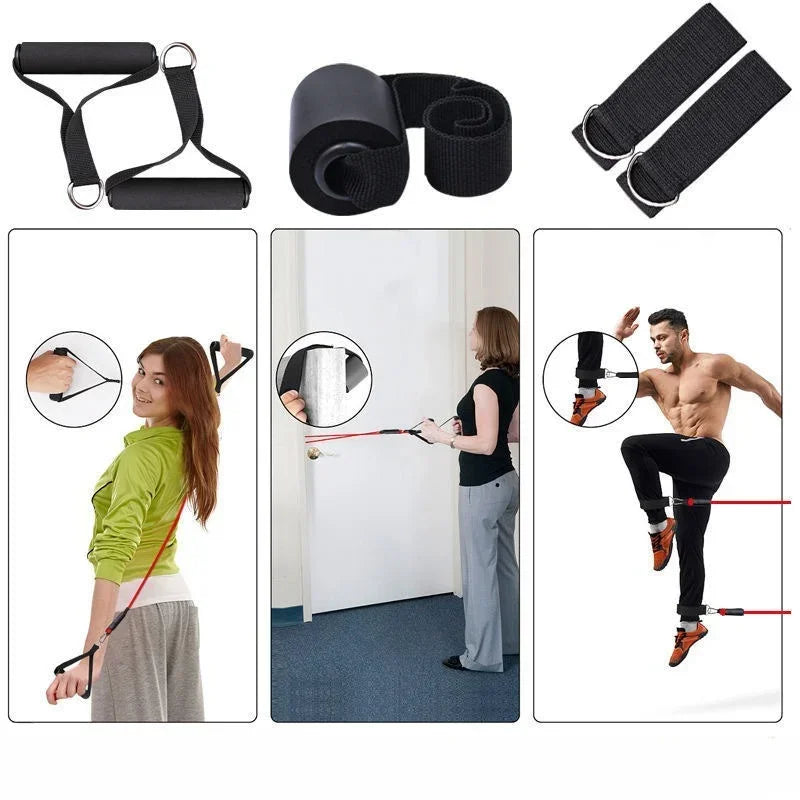 11pcs/Set Pull Rope Resistance Bands