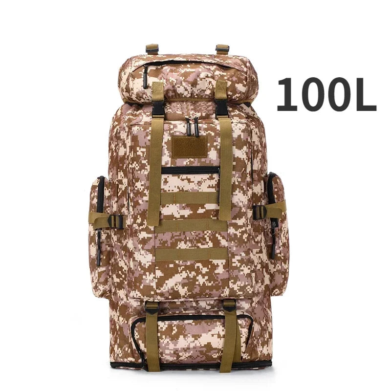 80L/100L  Mountaineering Tactical Climb  Backpacks