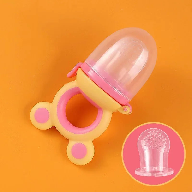 Food Grade Silicone Teether Baby Fruit Eating Accessories