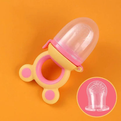 Food Grade Silicone Teether Baby Fruit Eating Accessories