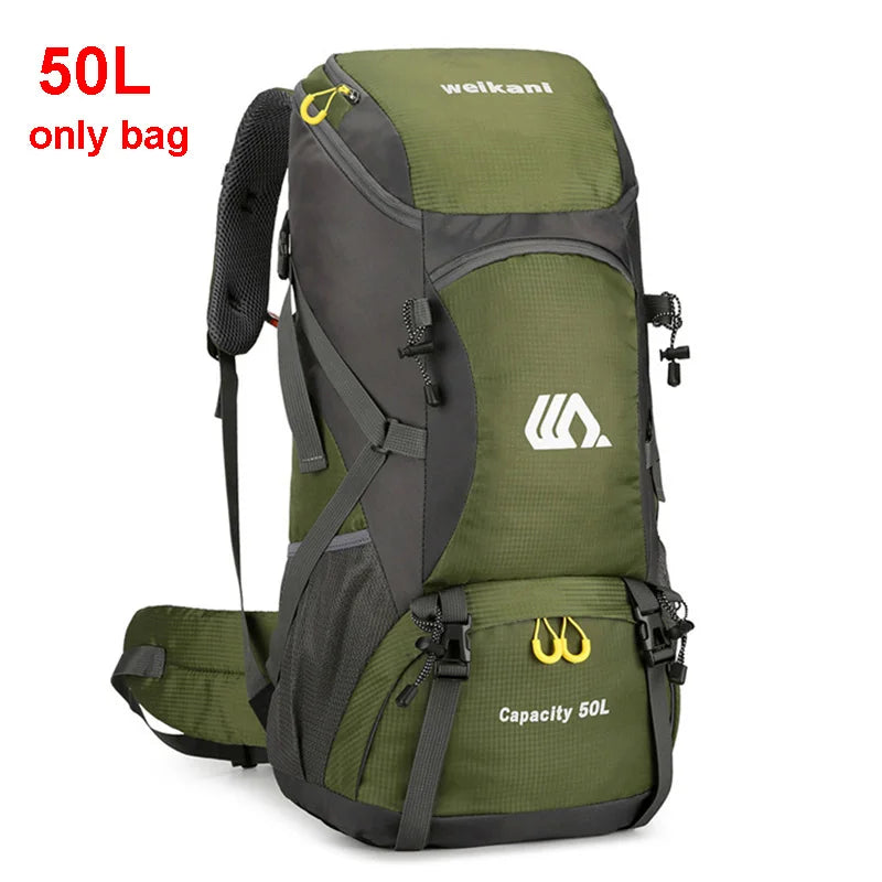 50L Travel Backpack Men Large Hiking & Camping Bag