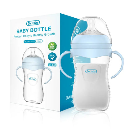 150/240/330ML Baby Feeding Bottle with Handle – Newborn Milk Bottle