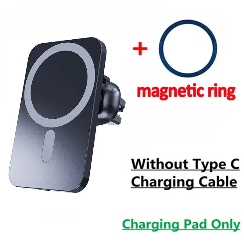 30W Magnetic Wireless Car Charging Mount for iPhone 12-15 Series