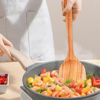 1-10 PC Wooden Cooking Spoons Sets