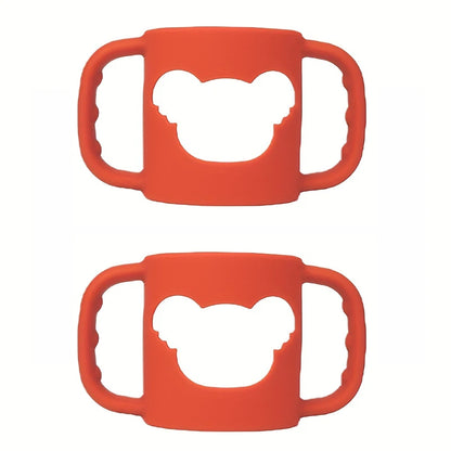 2PCS/1PC Soft Silicone Baby Bottle Handle – Fits Standard & Wide-Neck Bottles