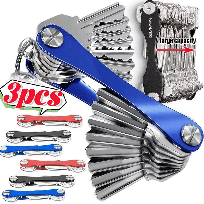 Multi-function Key Holder Pocket Metal Keychain