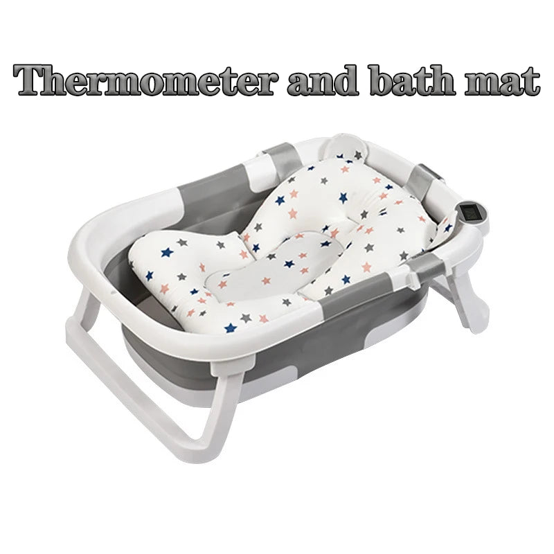 Real-time Temperature Silicone Baby Bathtub