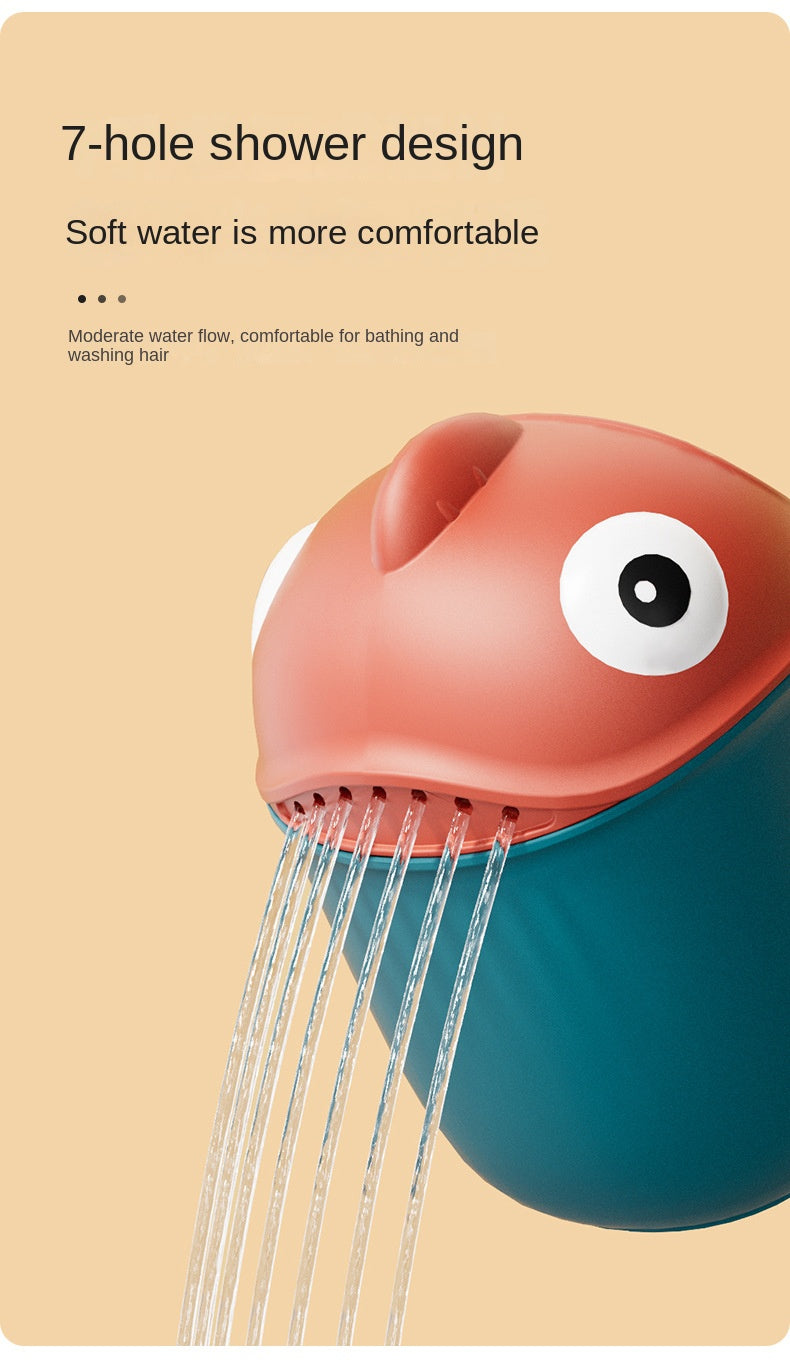 Shark Cute Baby Bath Shower Head Rinse Cup Cartoon