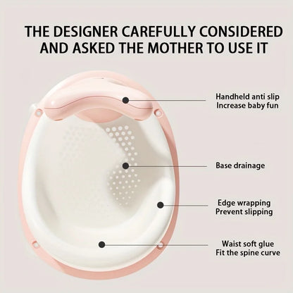 Real-time Temperature Silicone Baby Bathtub