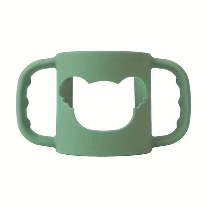 2PCS/1PC Soft Silicone Baby Bottle Handle – Fits Standard & Wide-Neck Bottles