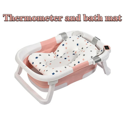 Real-time Temperature Silicone Baby Bathtub
