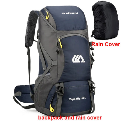 50L Travel Backpack Men Large Hiking & Camping Bag