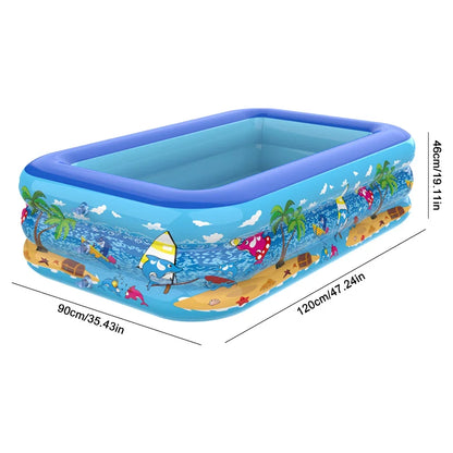 Inflatable Summer Swimming Pool Indoor Outdoor Bathtub 60/111/120cm