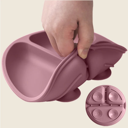1PC Silicone Suction Baby Plate – BPA-Free Toddler Training Tableware