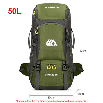 50L Travel Backpack Men Large Hiking & Camping Bag