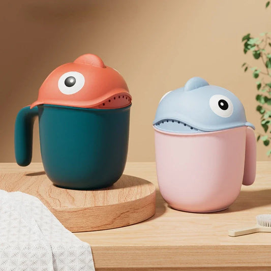 Shark Cute Baby Bath Shower Head Rinse Cup Cartoon
