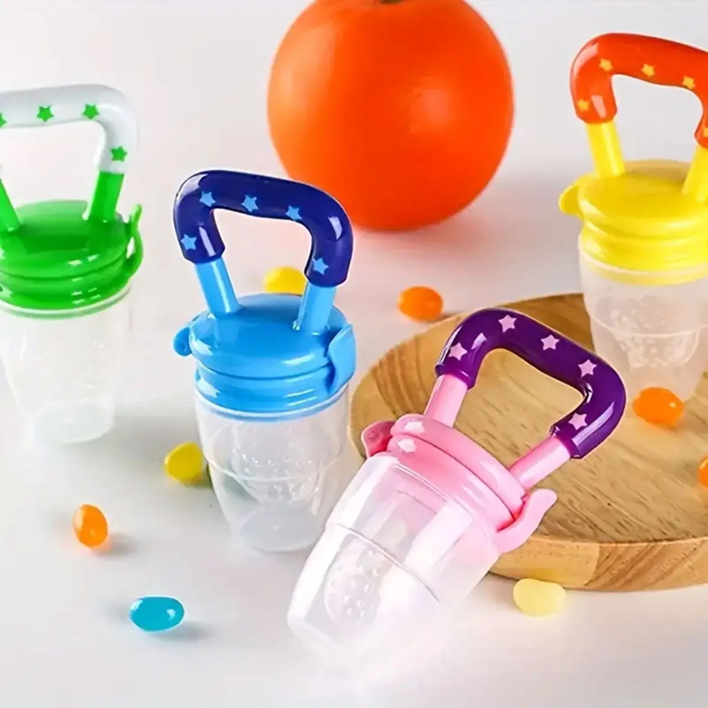 Food Grade Silicone Teether Baby Fruit Eating Accessories