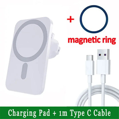 30W Magnetic Wireless Car Charging Mount for iPhone 12-15 Series