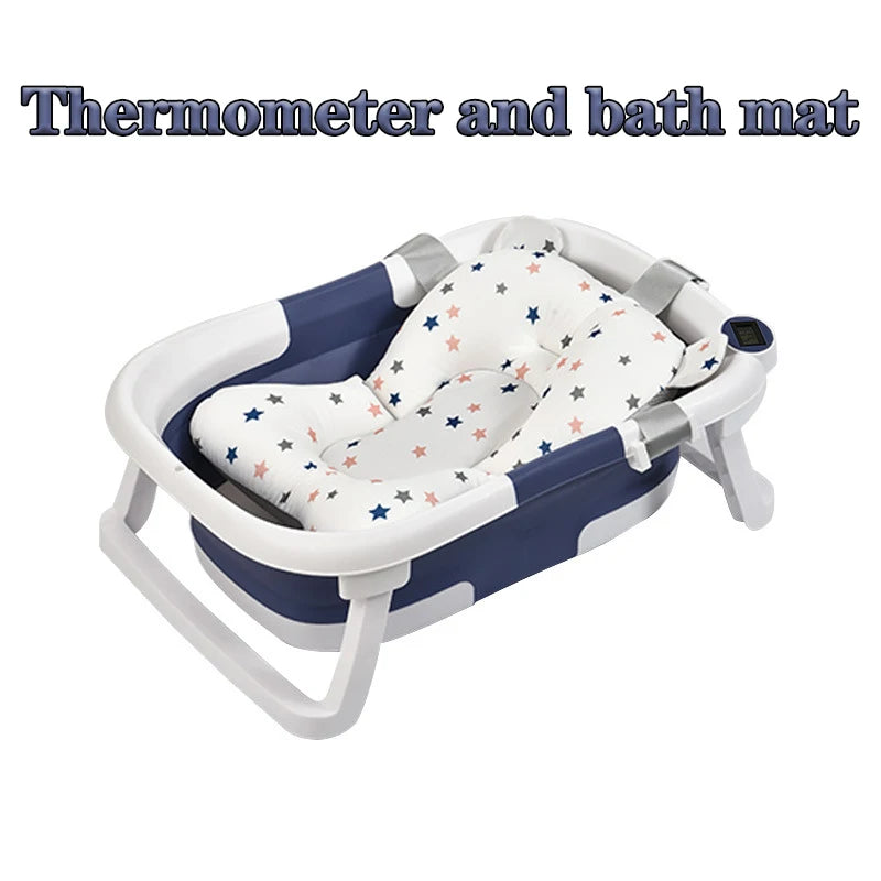Real-time Temperature Silicone Baby Bathtub