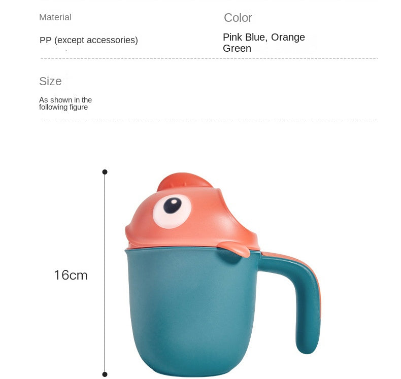 Shark Cute Baby Bath Shower Head Rinse Cup Cartoon