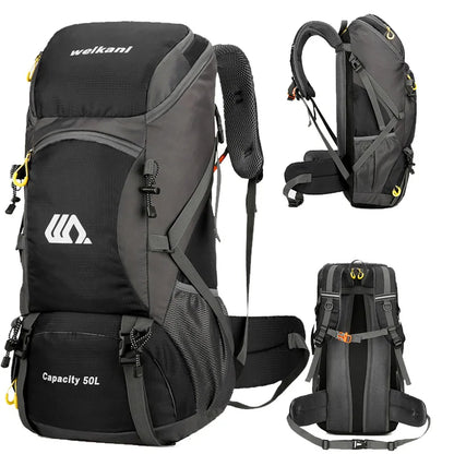 50L Travel Backpack Men Large Hiking & Camping Bag