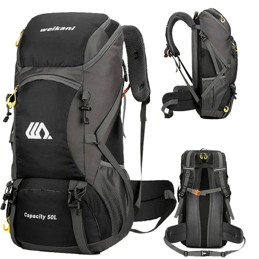 50L Travel Backpack Men Large Hiking & Camping Bag