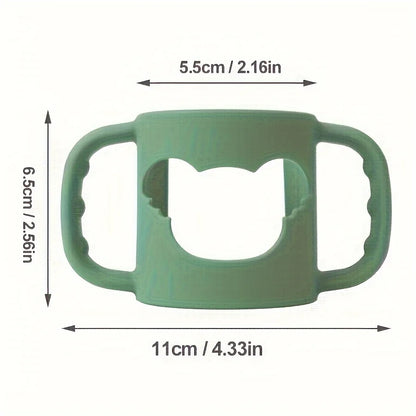 2PCS/1PC Soft Silicone Baby Bottle Handle – Fits Standard & Wide-Neck Bottles