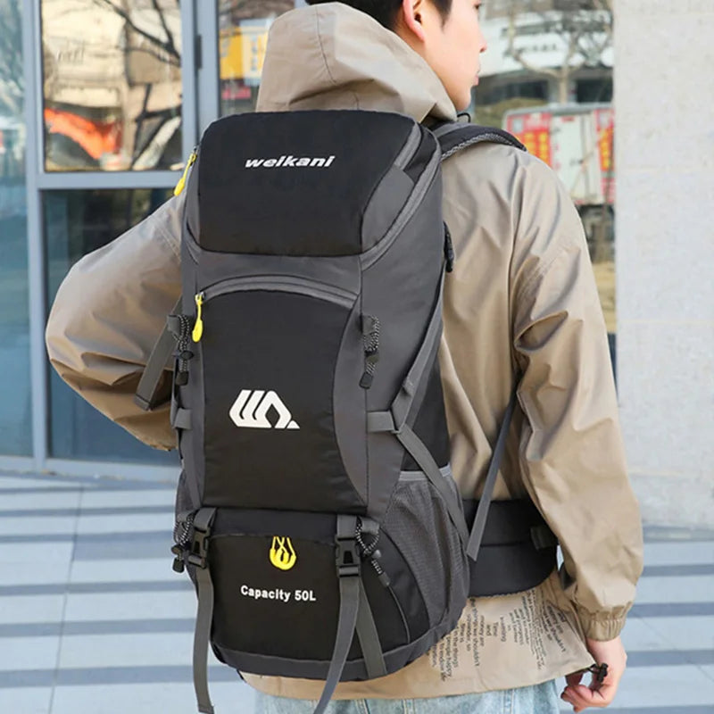 50L Travel Backpack Men Large Hiking & Camping Bag