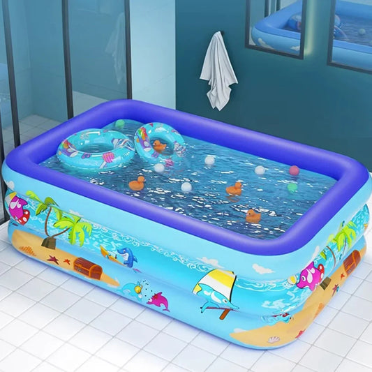 Inflatable Summer Swimming Pool Indoor Outdoor Bathtub 60/111/120cm