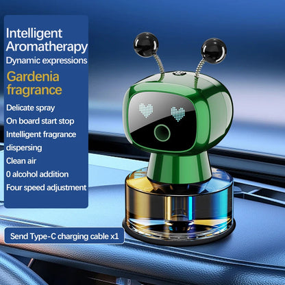 Smart Car Air Freshener AI Rechargeable Car Aroma Diffuser