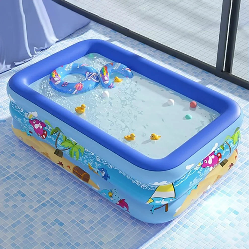 Inflatable Summer Swimming Pool Indoor Outdoor Bathtub 60/111/120cm
