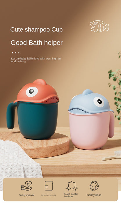 Shark Cute Baby Bath Shower Head Rinse Cup Cartoon