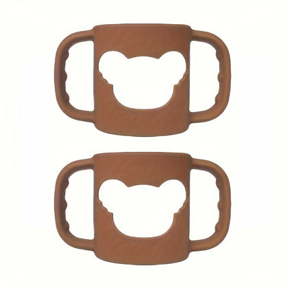 2PCS/1PC Soft Silicone Baby Bottle Handle – Fits Standard & Wide-Neck Bottles
