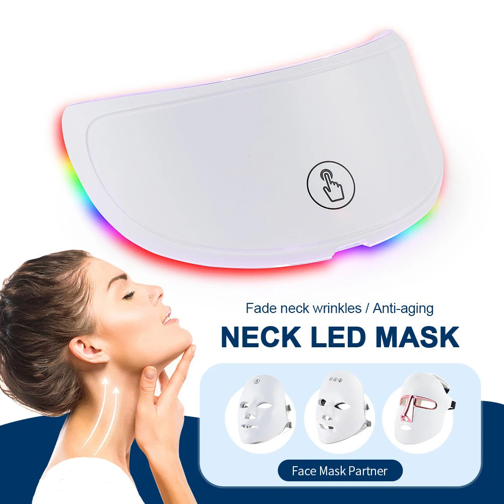 Wireless 7 Colors LED Facial Neck Mask