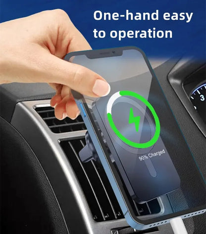 30W Magnetic Wireless Car Charging Mount for iPhone 12-15 Series