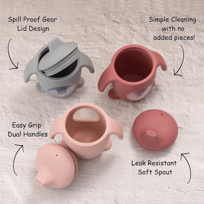 Color Kids Silicone Toddler Cup with Handle
