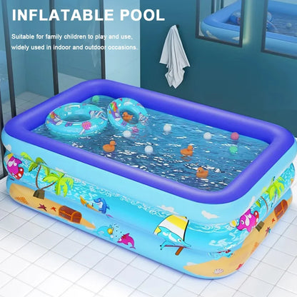 Inflatable Summer Swimming Pool Indoor Outdoor Bathtub 60/111/120cm
