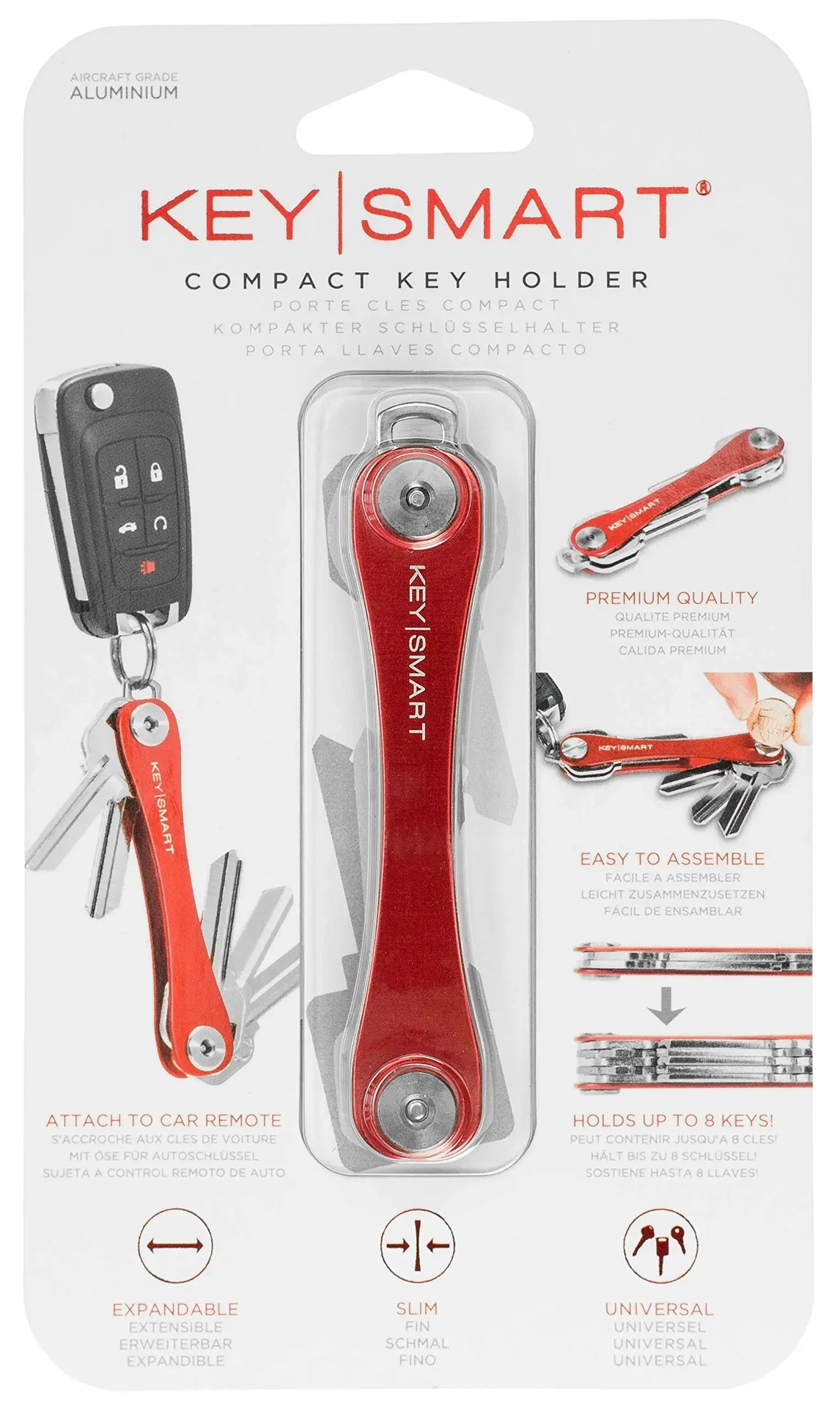 Multi-function Key Holder Pocket Metal Keychain