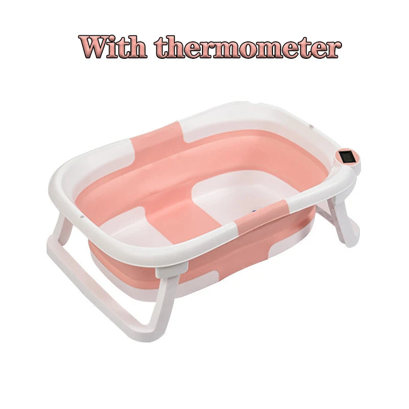 Real-time Temperature Silicone Baby Bathtub