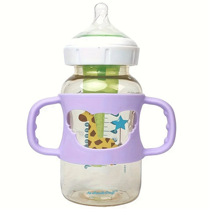 2PCS/1PC Soft Silicone Baby Bottle Handle – Fits Standard & Wide-Neck Bottles