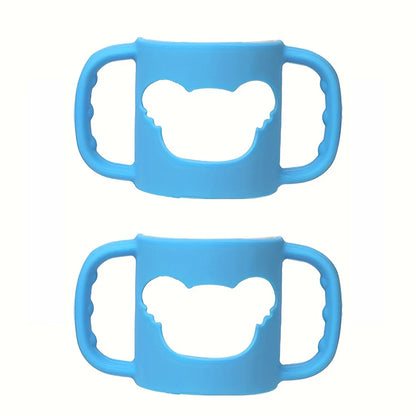 2PCS/1PC Soft Silicone Baby Bottle Handle – Fits Standard & Wide-Neck Bottles