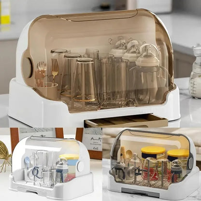 Portable Baby Bottle Drying Rack & Organizer