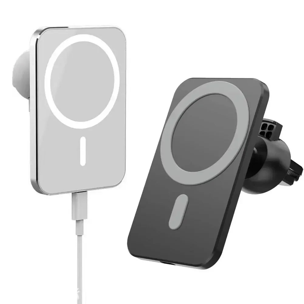 15W Car Charger Type C Mobile Phone Magnetic Wireless Charger Car Mount